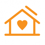 Sleek home solar icon